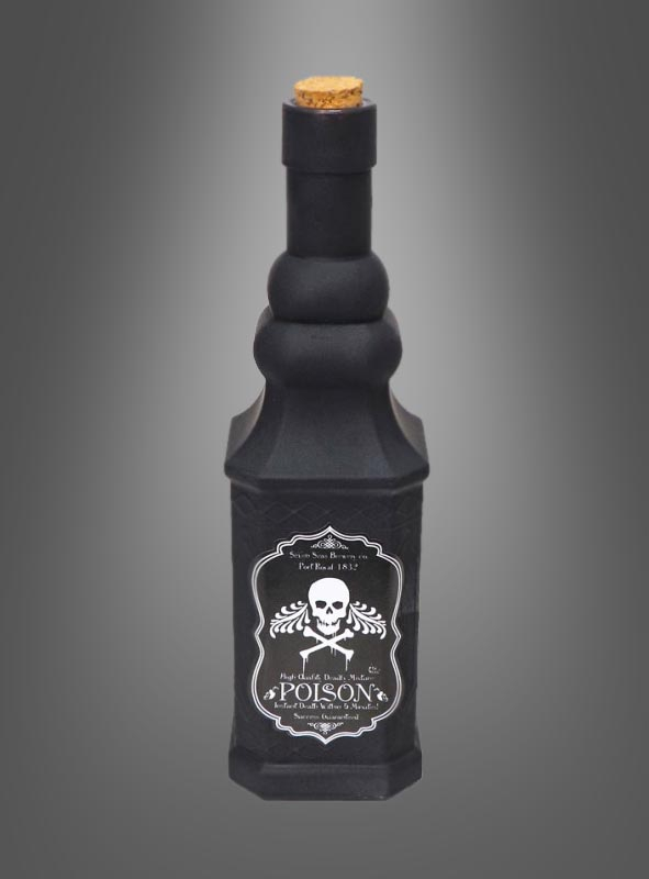 Black Poison Bottle Halloween