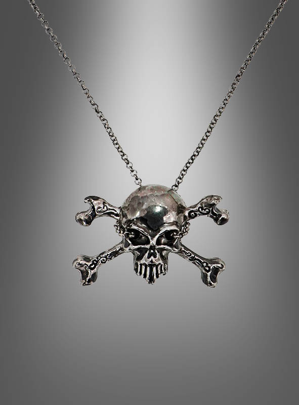 Totenkopf Metall Kette - Partydeko & Partyartikel für Mottopartys im   Shop kaufen