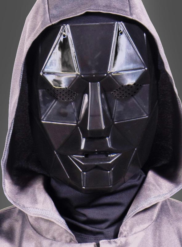 Schwarze Frontmann Maske ominöser Spielleiter