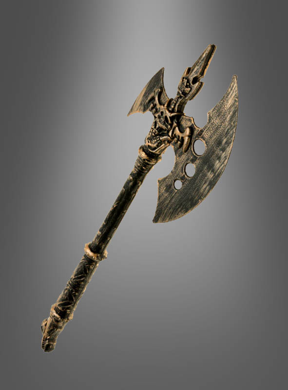 Demon Axe Bathomet black-gold 43cm