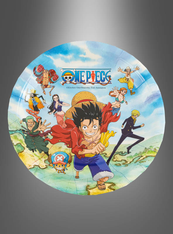 One Piece Pappteller 23cm 8 Stück