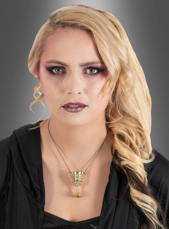 Golden chain with chalice pendant
