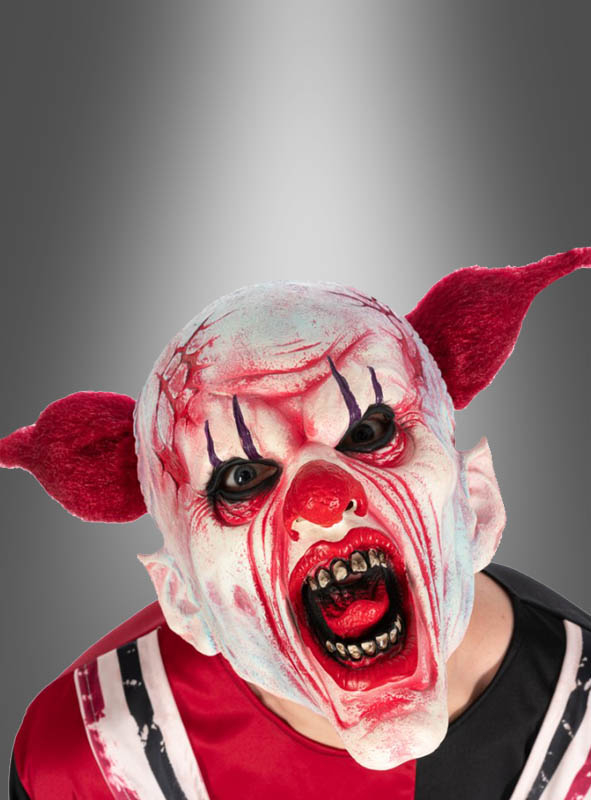 Horror clown mask made of latex