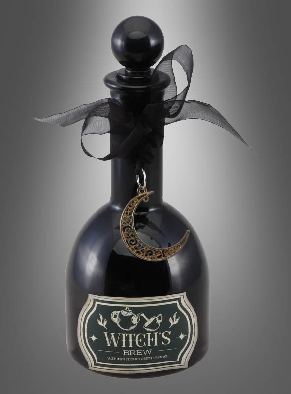 Witch potion black bottle 8x19cm