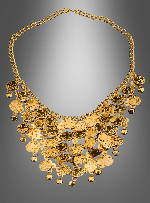 Orientalische Halskette goldfarben