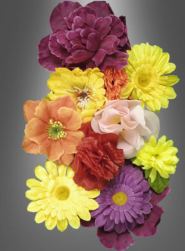 Kunstblumen Blüten Deko 10er Pack 11.5cm