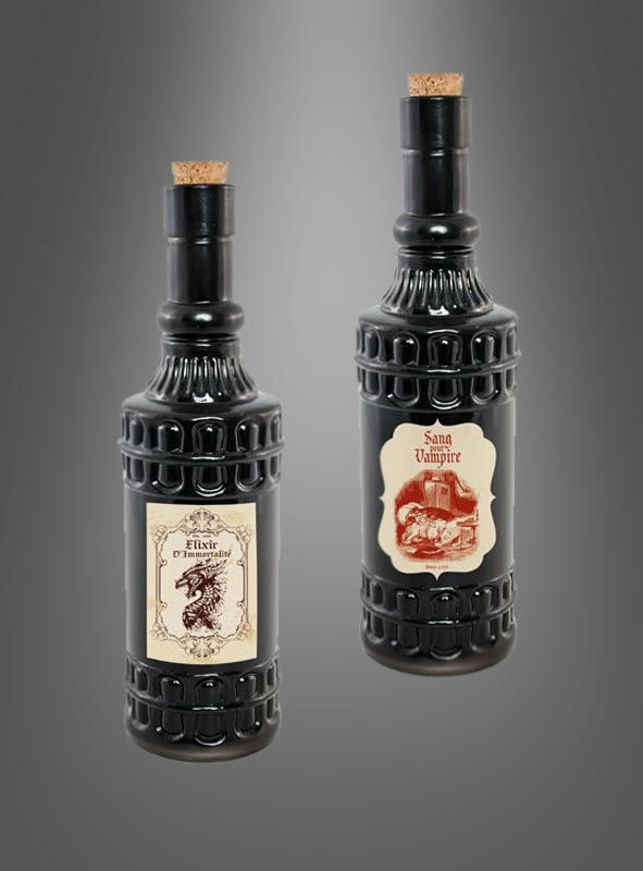 Black Halloween Bottle