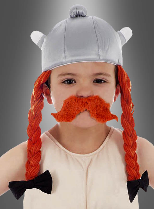 Obelix Fabric Helmet with Braids Child