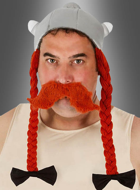 Obelix Fabric Helmet with Braids Adult