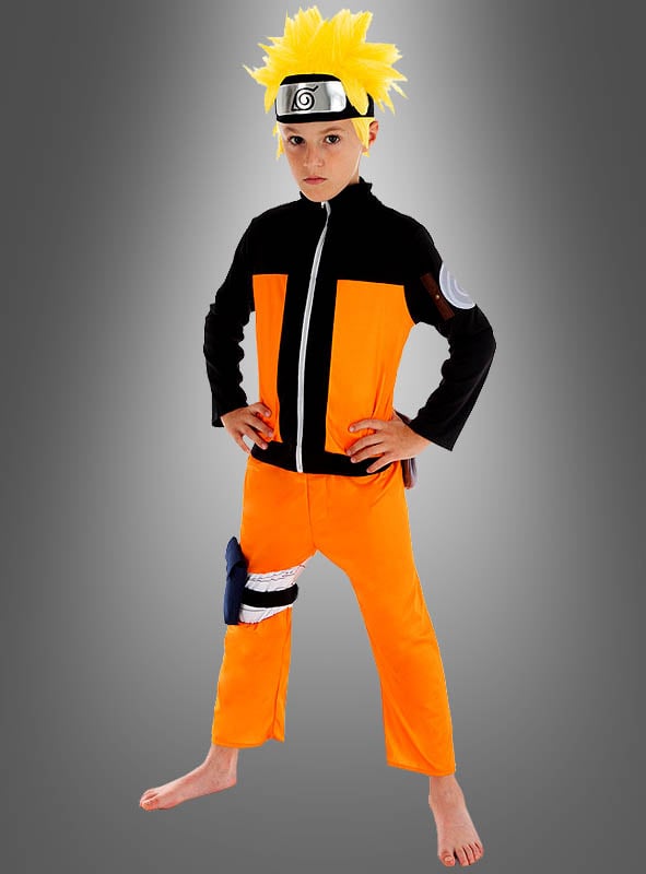 Naru Uzumaki Genin Kinder Kostüm Größe 110-140 Ninja Verkleidung 