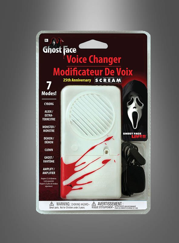 Distorsion de voix Ghost Face 7 modes différents