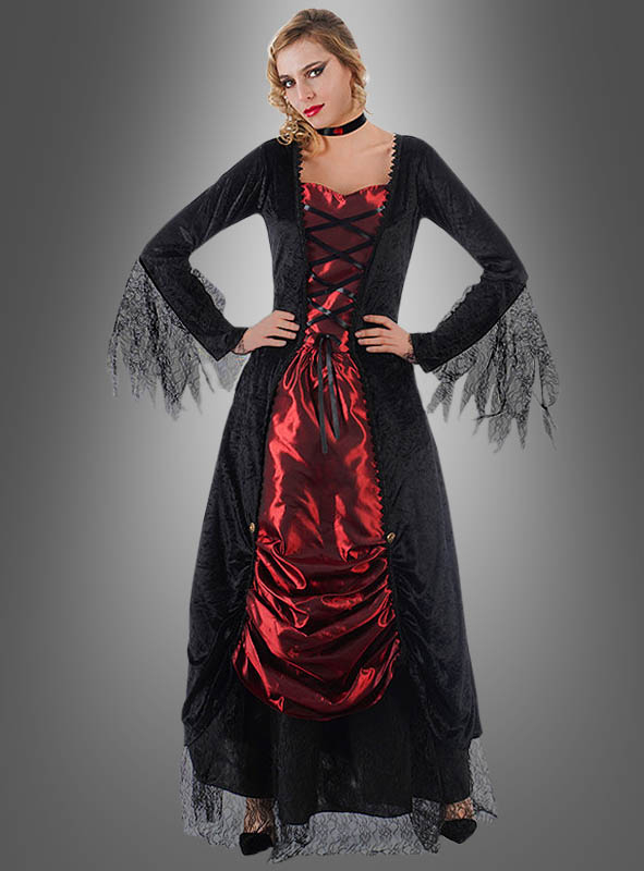 Vampirin Selina Kleid mit Spitze