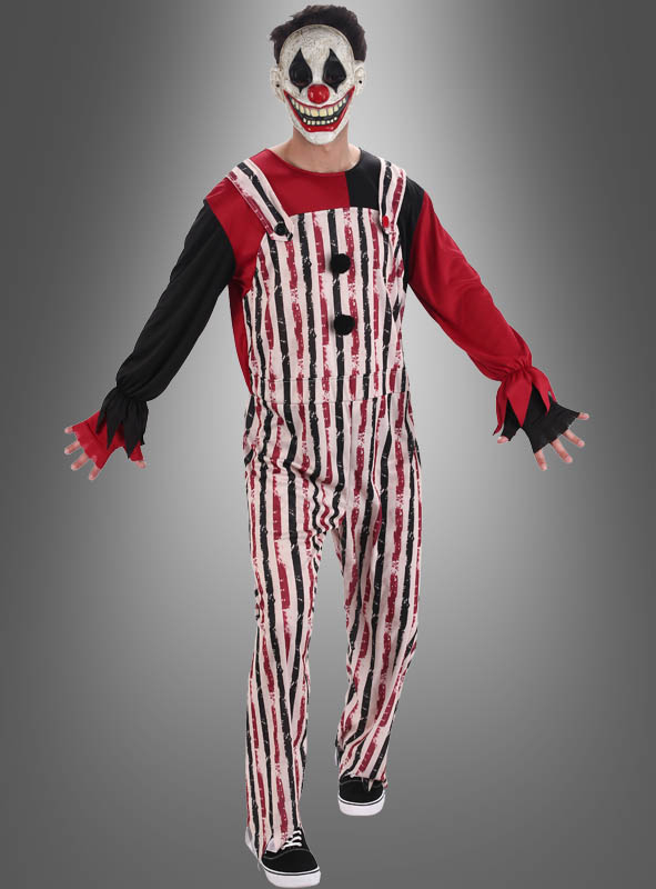 Striped Clown Jumpsuit Adult