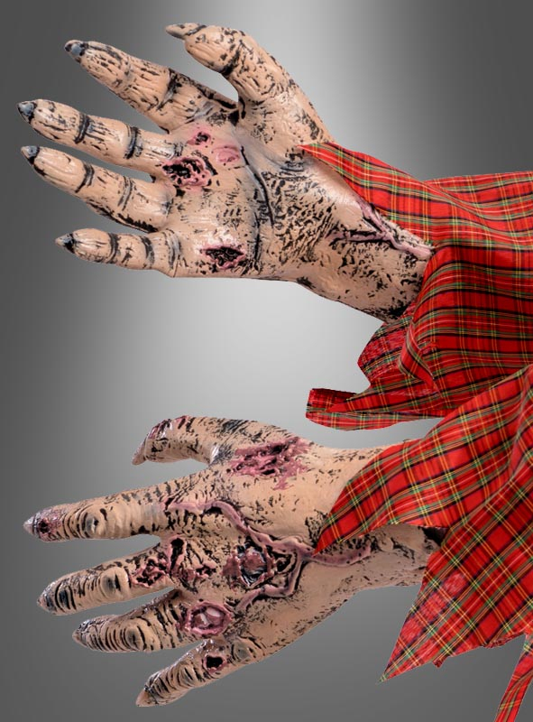 Bloody Zombie Latex Hands