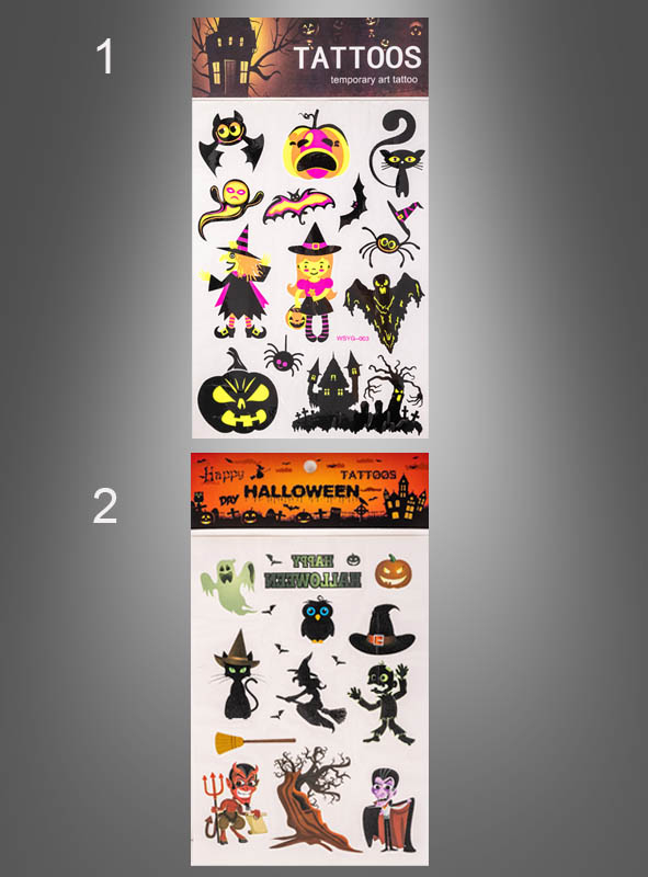 Halloween tattoos decals
