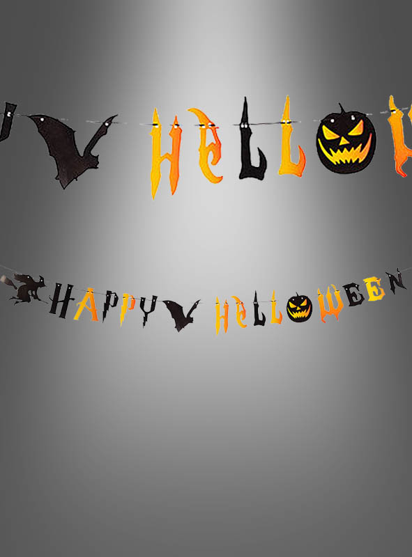 Happy Halloween Paper Garland 250cm