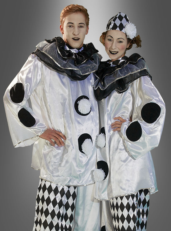 Stud Finder Clown Costume Black and White