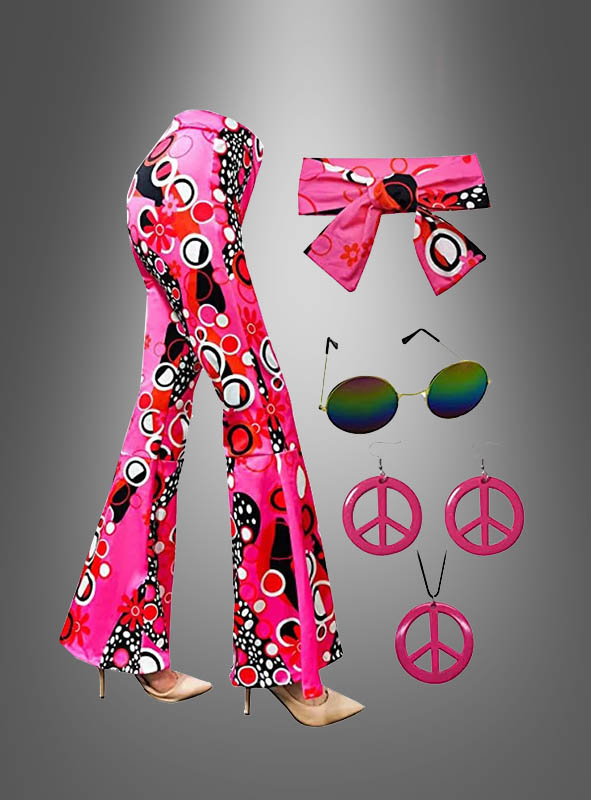 Hippie Schlaghose mit Accessoires