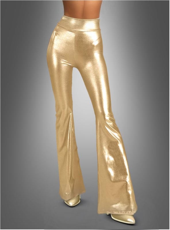 Deluxe bell bottoms gold disco