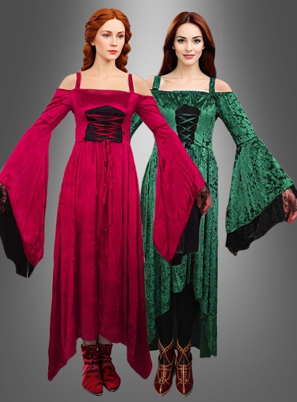 Medieval Gown Gesine with Lace Sleeves