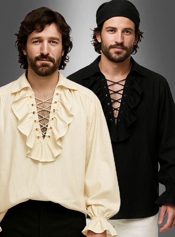 Klassisches Rüschenhemd Herren