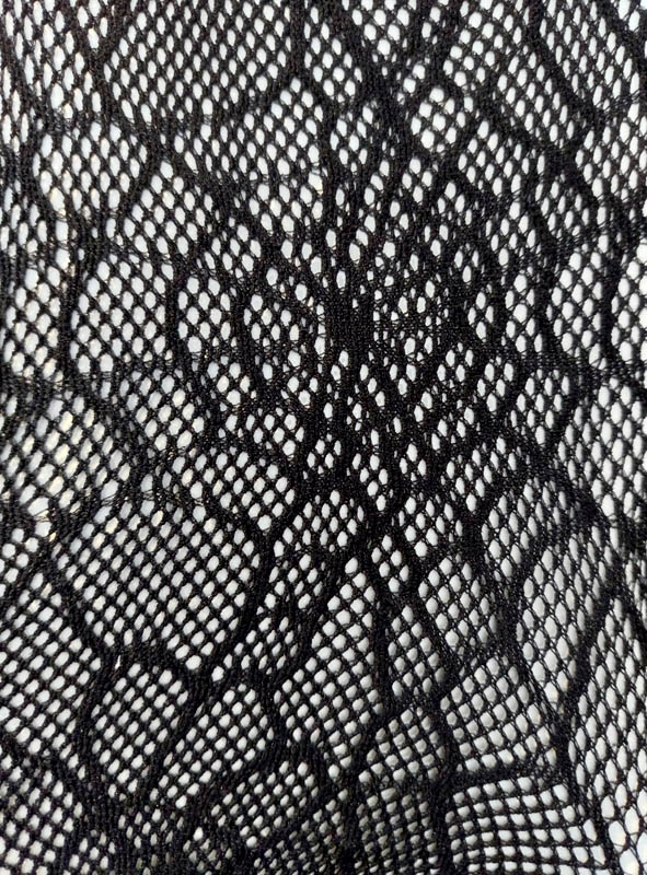 Netzstrumpfhose mit Spinnennetz-Muster