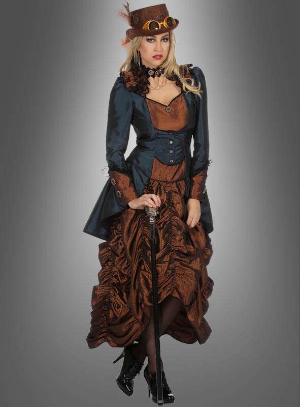 Steampunk Dress Lady Philippa Blue