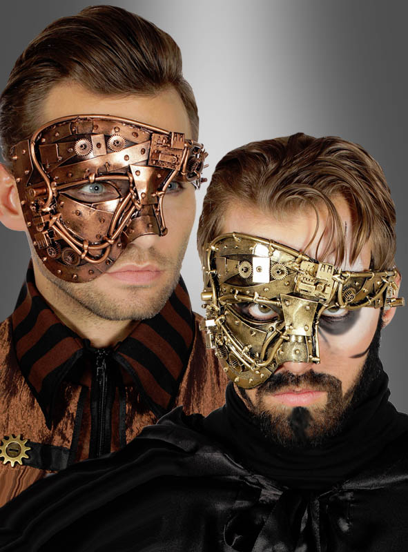 Steampunk Halfmask copper or gold