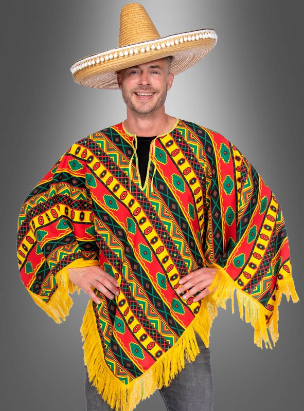 Mexikaner Kostüm Poncho Juan