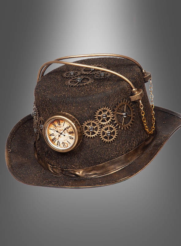 Steampunk Zylinder rost-gold