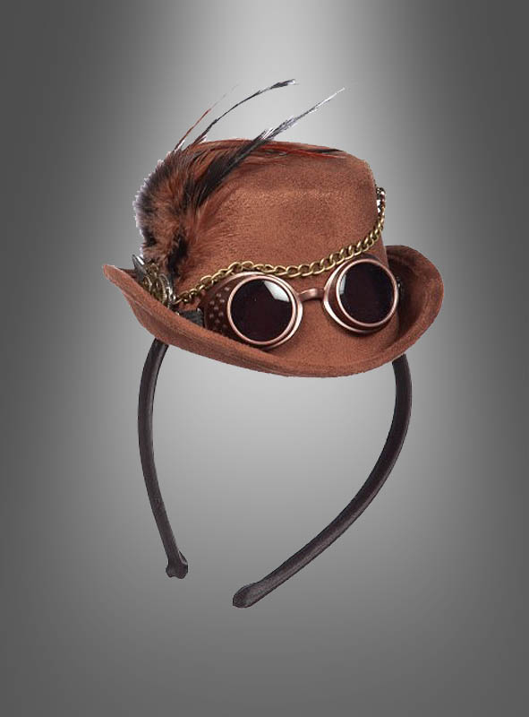 Steampunk Mini Zylinder mit Brille
