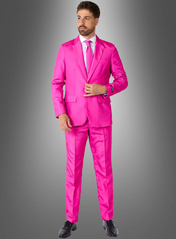 Pink suit with tie