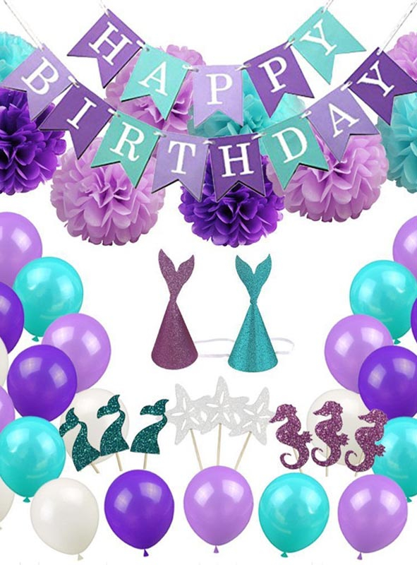 Mermaid Party Decoration 76 Pieces