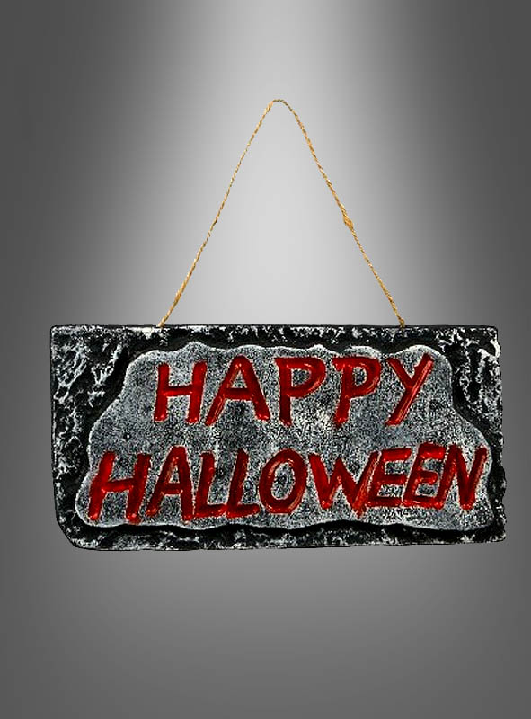 Happy Halloween Sign 28x14cm