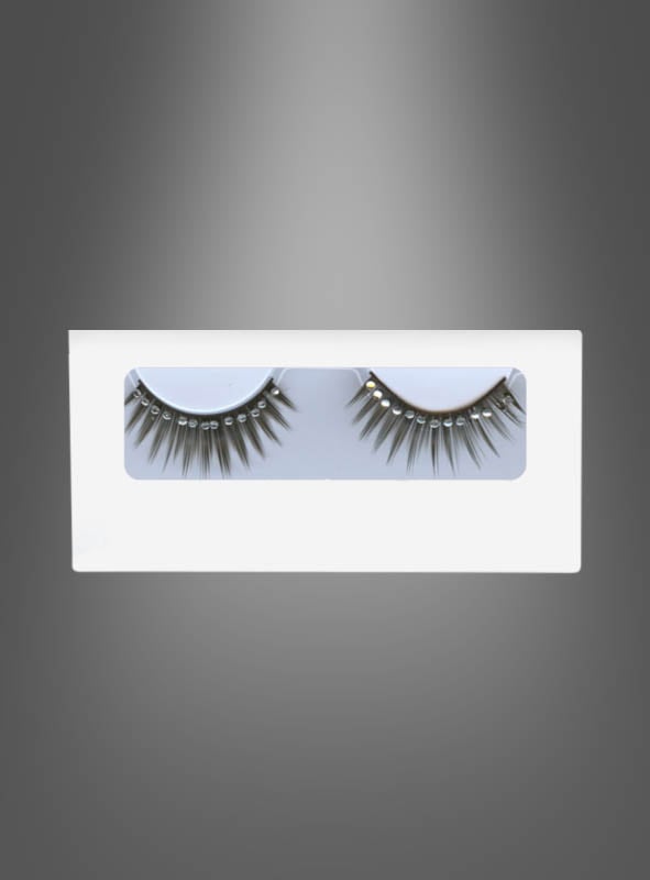 Künstliche Wimpern mit Strass