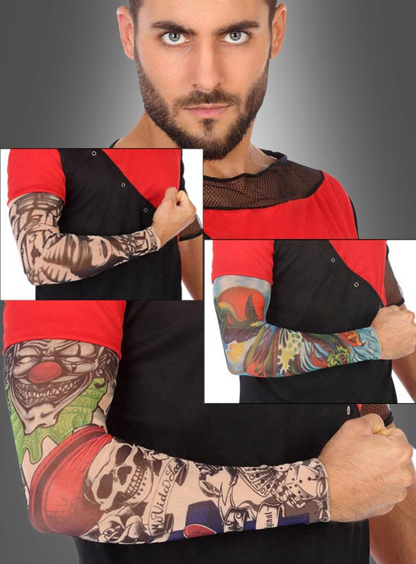One arm sleeve tattoo