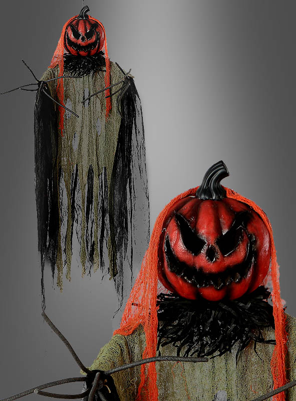 Kurbisgeist Halloweenfigur Lebensgrosse Deko