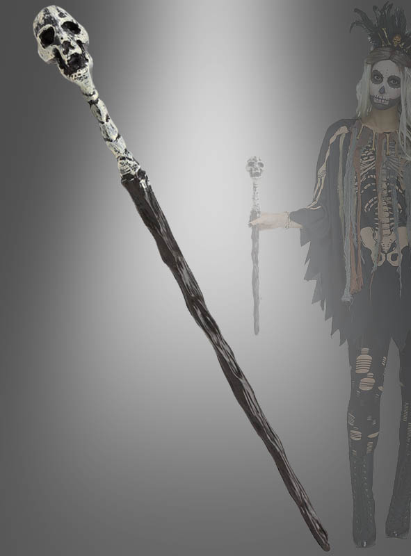 Voodoo Sceptre with Skull 44cm
