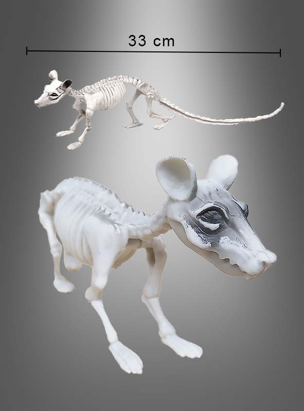 Skelett Ratte 33cm Halloween Dekoration