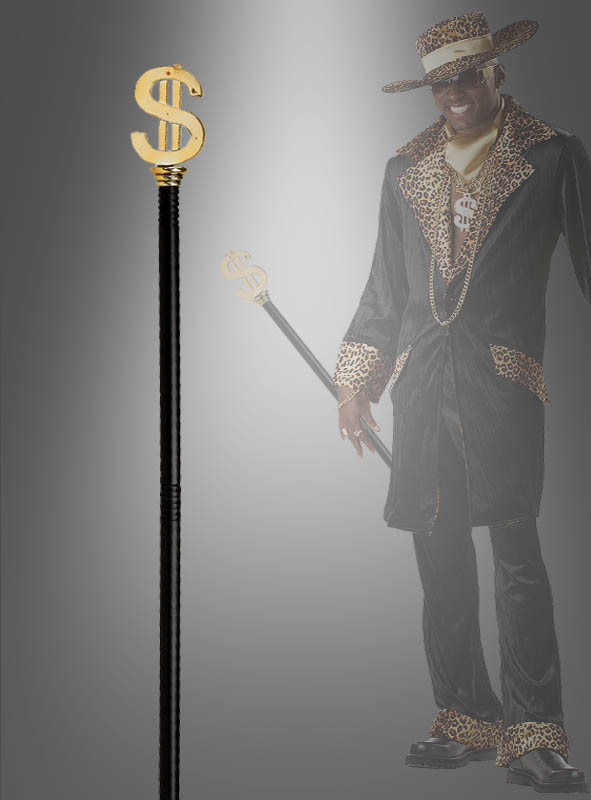 Staff with Dollar Sign for Pimp Costume