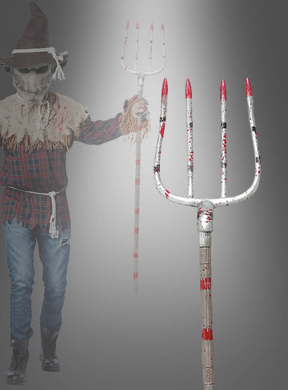 Blutige Mistgabel 153cm Halloween