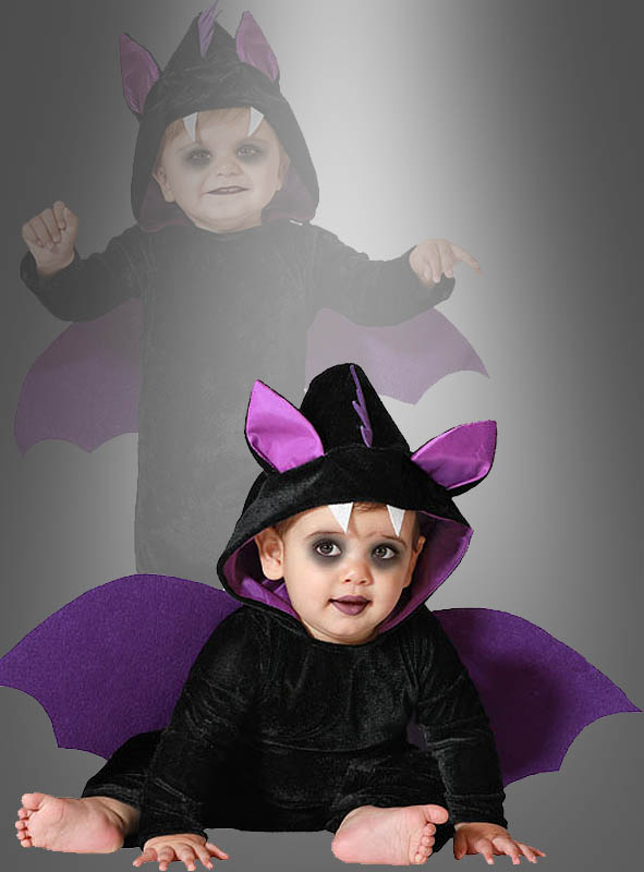 Bat Baby Costume black purple