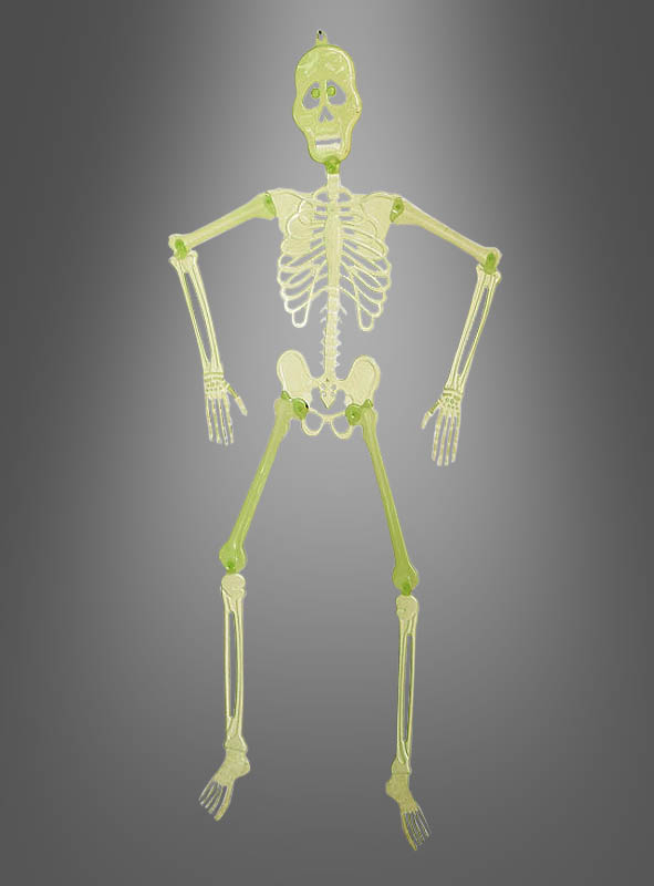 Nachtleuchtendes Skelett 90cm Halloweendeko