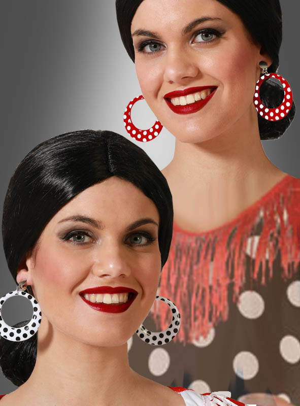 Polka dot earrings 50s