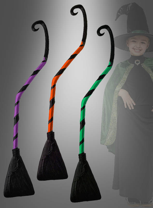 Crooked witch broom 90cm for children
