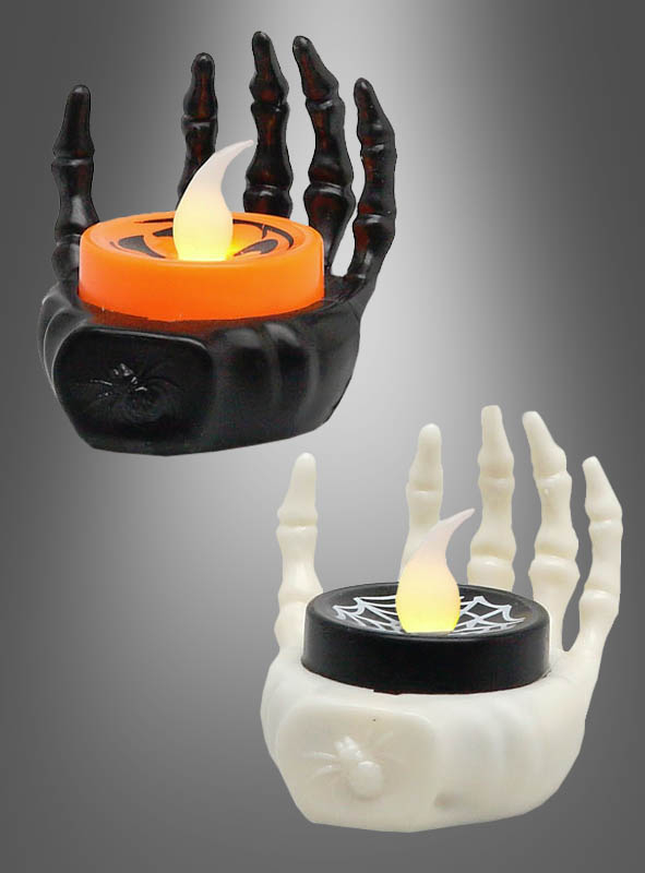 Skeleton Hand Candle Holder 5cm with LED