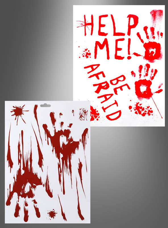 Blutige Halloween Deko Sticker