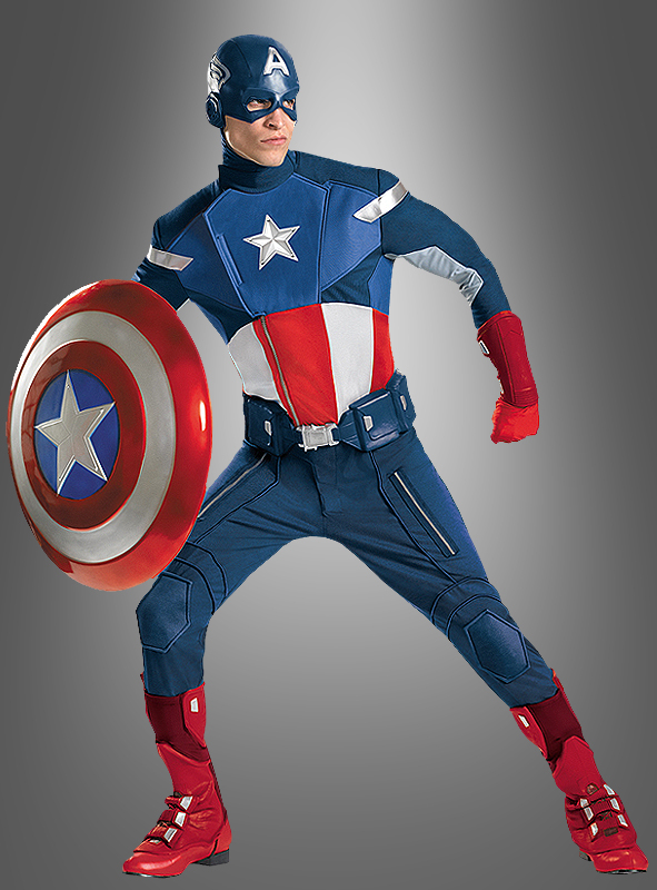 Captain America Deluxe Filmkostum Bei Kostuempalast De