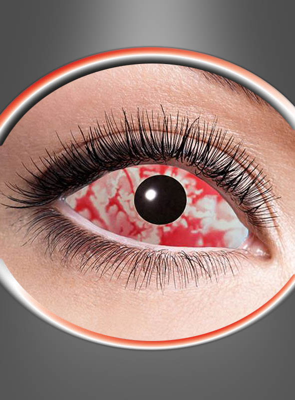Sclera Red Lava Contact Lenses bloody