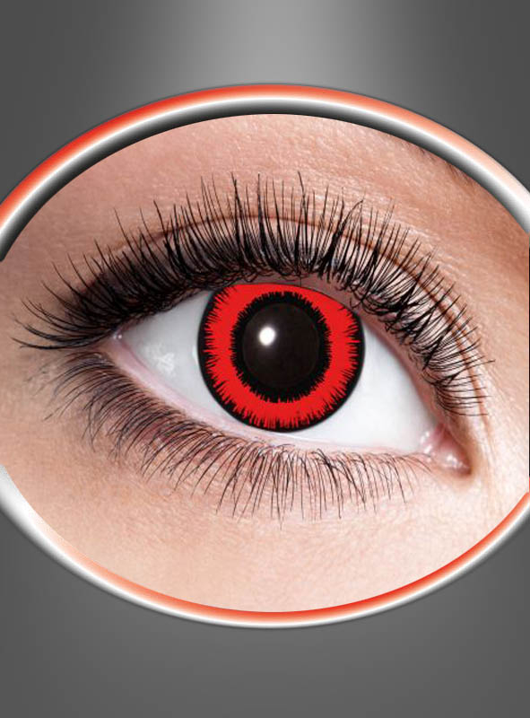 3 Month Contact Lenses Red with big pupil
